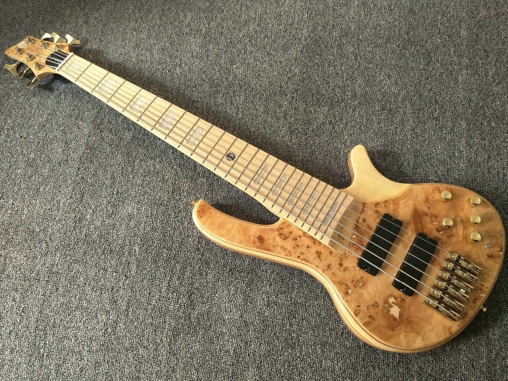 6 Strings Electric Bass Guitar Maple Body Active pickups Bass Guitar Music instruments