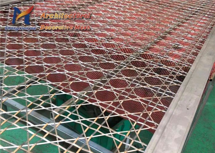 4m Architectural Woven Wire Mesh Divider SS304 Stainless Steel