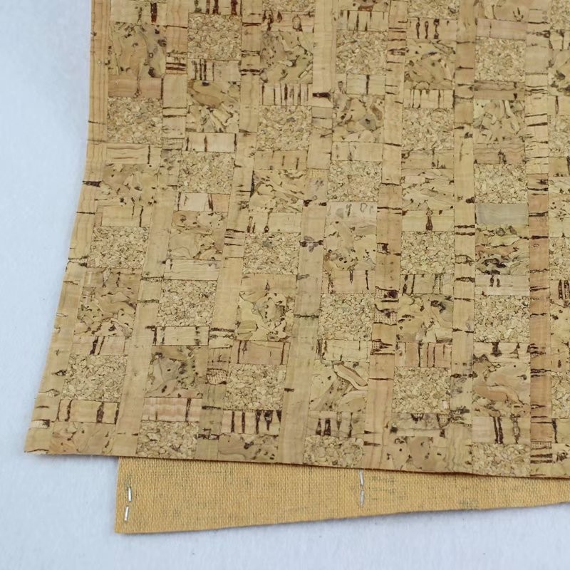 0.8mm Durable Nature Cork Fabric/Leather for Wall Decoration, Phone Cover and Note Book Making