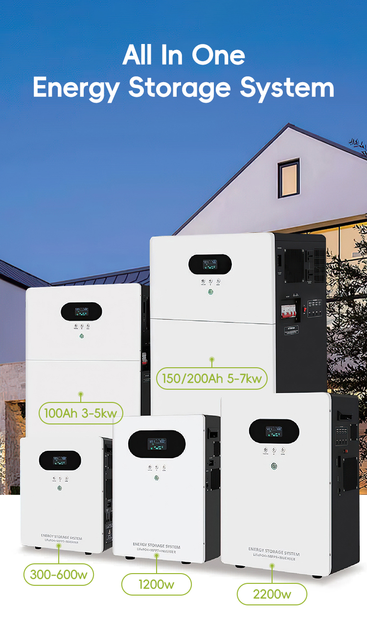 Power station bank All In One Inverter Hybrid Off Grid AC 5kw 10kw 15kw 20kw Solar Lithium LiFePO4 Energy Storage Battery System