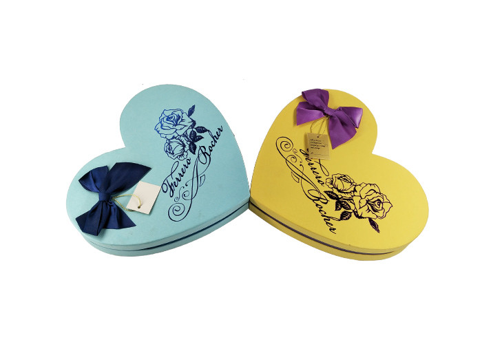 Yellow Chocolate Presentation Boxes Heart Shaped Chocolate Box Funny Sweet Style