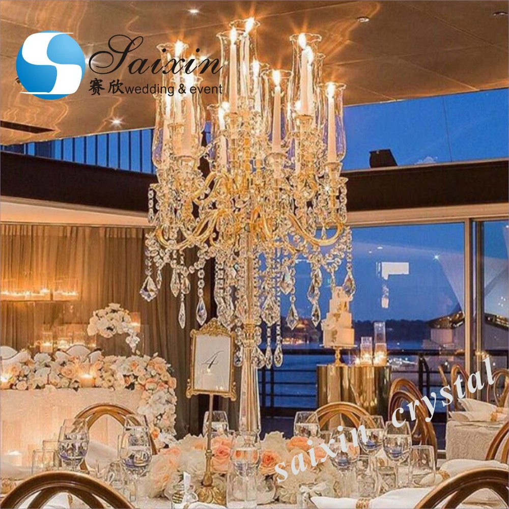 ZT-542 Luxury Crystal Flower Stand Centerpiece For Wedding Decor