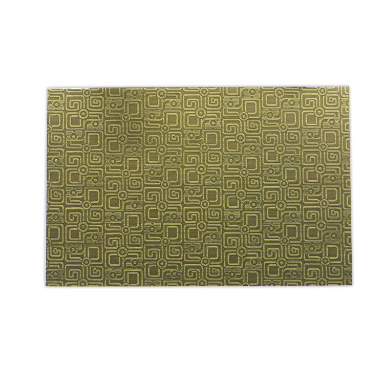 Copper Brass Coated Clad Decorative Stainless Steel Sheet 600mm Length