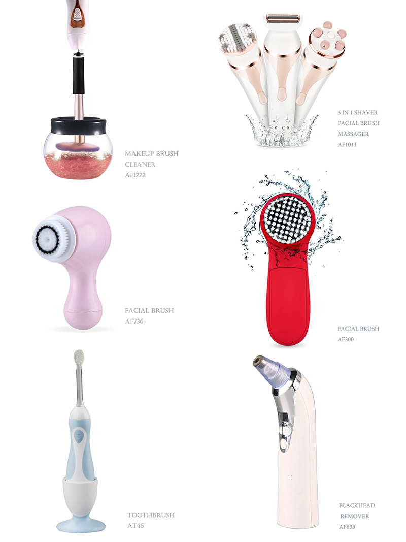 ABS TPR Ladies Personal Care Products Electric Head Body Massager