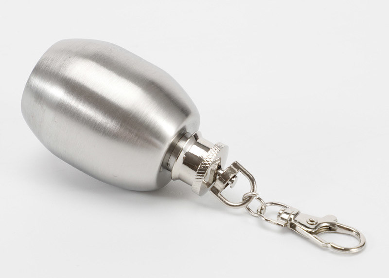 Portable Small Novelty Hip Flask 1 Ounce White Wine Bottle With Key Chain
