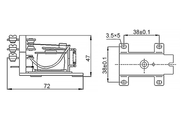 JQX-40F JQXF WJ High Power Relays Automotive Electromagnetic Power Relay
