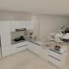 Buy cheap High-End Gloss Lasting Lacquer Stainless Steel Kitchen Furniture With Clean from wholesalers