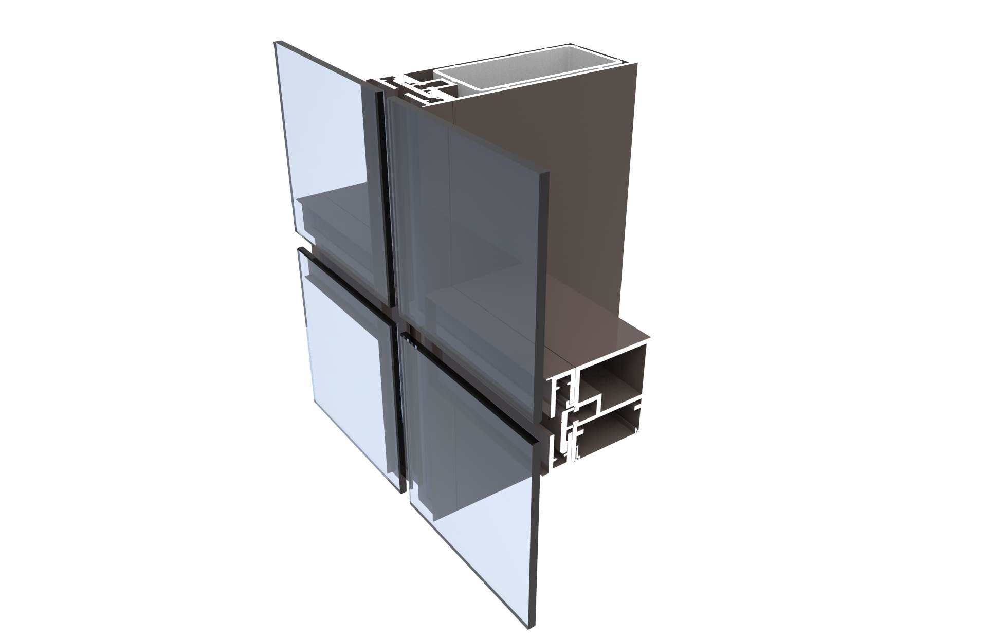 Exterior Wall Decoration Hotel Decoration 6061 Frame Aluminium Profile