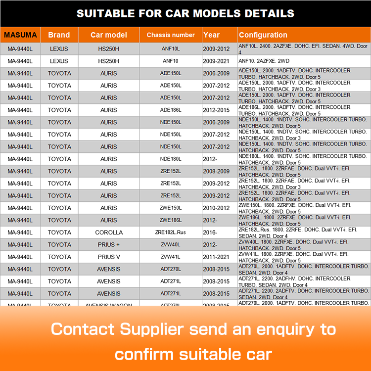 48069-02180 48069-12300 48069-02130 48069-05080 Control Arm for TOYOTA Car Fitment