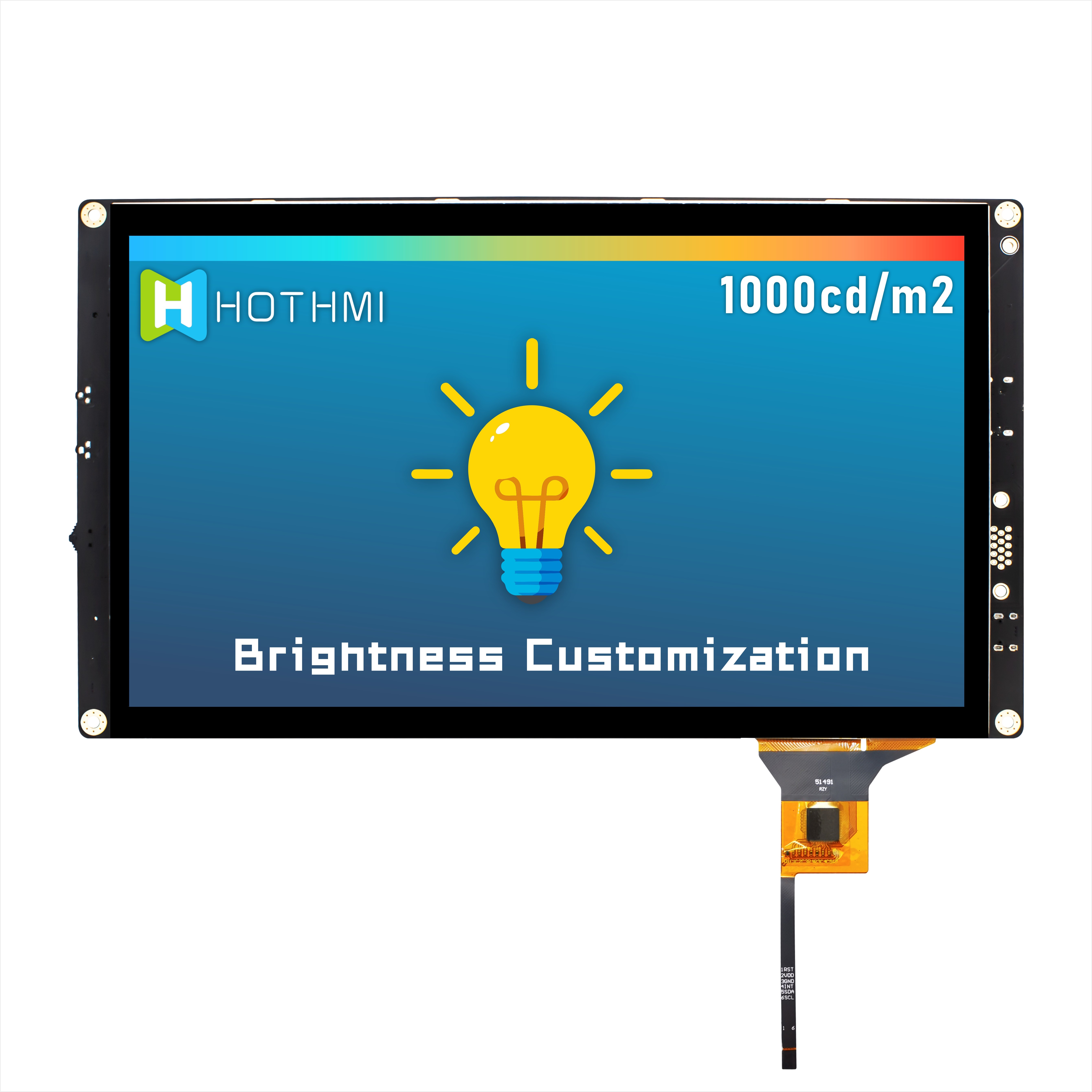 10.1 Inch HI IPS 1024x600 TFT LCD Module Display Capacitive Touch With Raspberry Pi