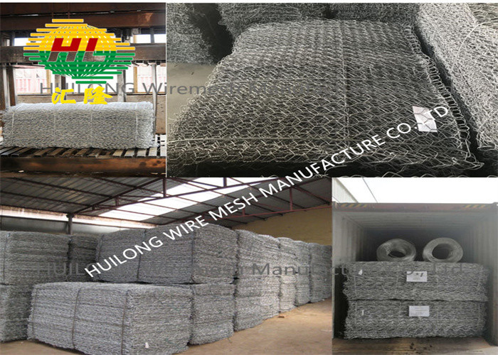 Galvanized Iron Gabion Basket Wire Mesh 1m-2m Width For Landscape Construction