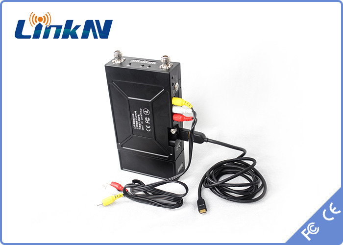 Police Manpack FHD Video Transmitter COFDM Voice Intercom AES256 Encryption Battery Powered
