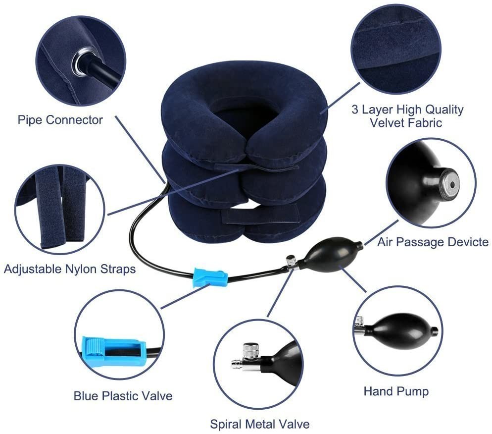 Inflatable cervical neck pillow adjustable neck collar cervical manufacturer