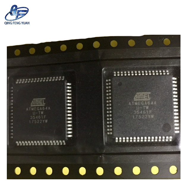Atmel ATMEGA64A-AU Microcontroller AVR Architecture 8-bit data bus 64KB flash memory 4KB SRAM ATMEGA64A