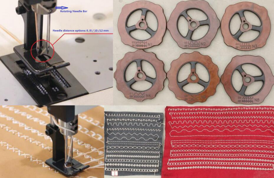 Double Needle Heavy Duty Compound Feed Lockstitch Sewing Machine