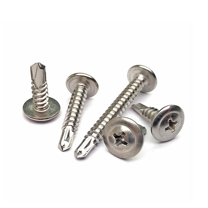 DIN Standard Stainless Steel Hardened Large Flat Self Tapping Screw for Customer Request