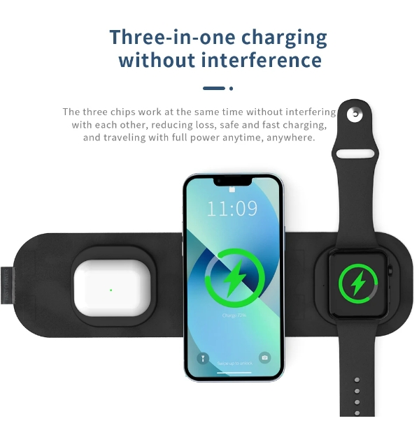 15W Multifunctional Magnetic Wireless Charger for iPhone 15 Promax Logo Customization