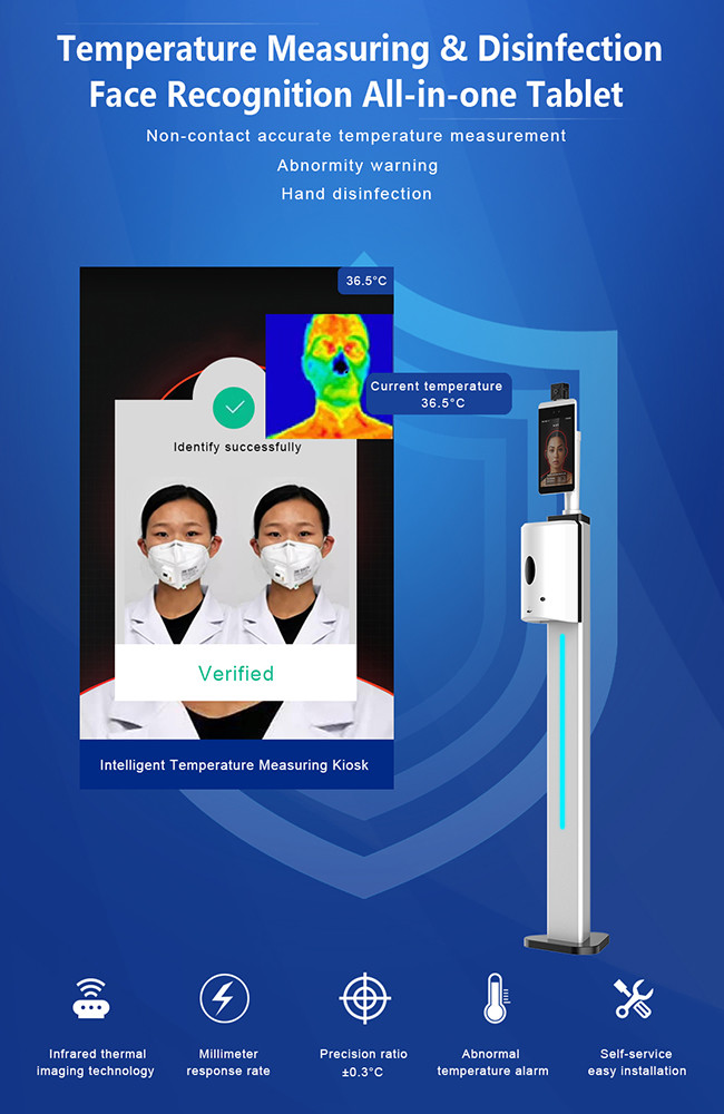 Digital FCC CCC Automatic Soap Dispensers Non Contact Fever Sensor