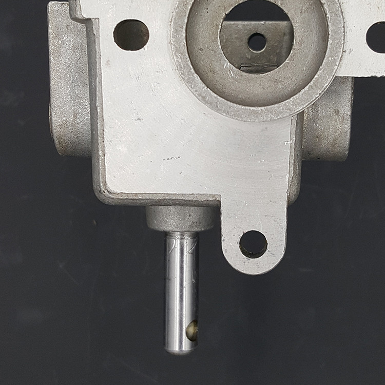 Electric industrial 450 fan part Aluminium motor gear box with motor shaft
