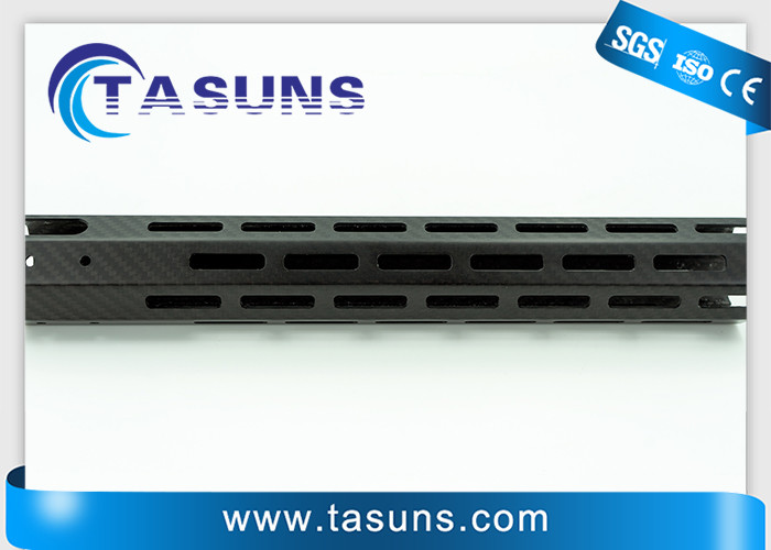 Ultralight Octagon Shaped Handguard Carbon Fiber Pipes With CNC Slot