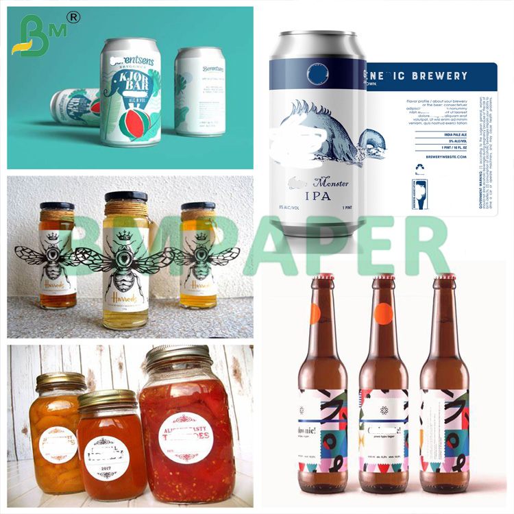 70gsm One Side Glossy Coated Label Paper Wet Strength High White