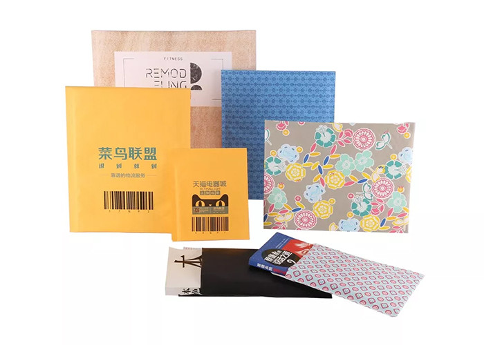 Yellow Kraft Paper Padded Envelope Bag , Wrap Bubble Mailers Bags