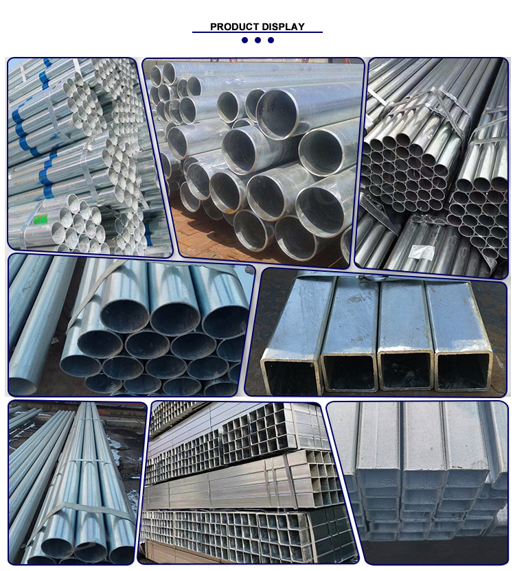 Invoicing by actual weight Welded ERW Customized Galvanized Seamless Steel Pipe Tube Round