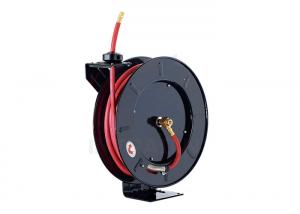 China Heavy Gauge Steel Frame Air And Water Hose Reel With Multi - Position Locking Ratchet on sale