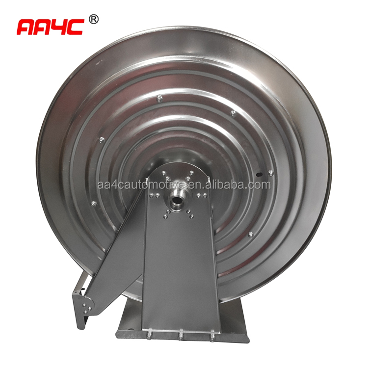 AA4C air pipe grease oil stainless steel hose reel 10M 15M 20M pipe reel