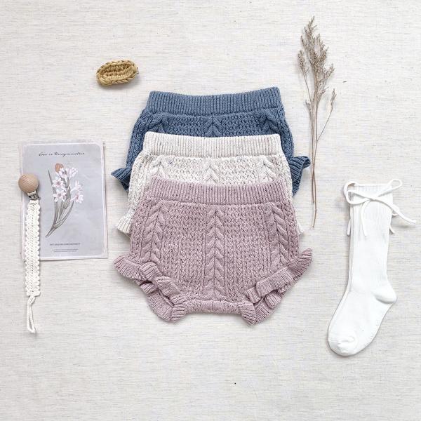 Winter Kids Toddler Girl Pants Children Baby Short Pants Knitted Leggings Baby
