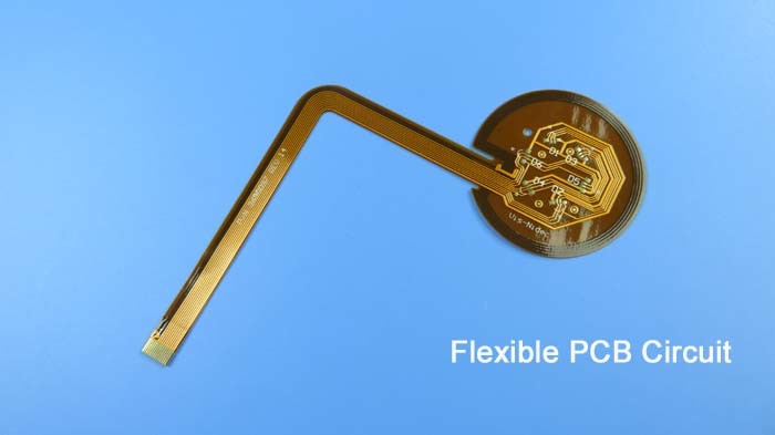 Flexible PCB Built on Polyimide With Wire Coil Pattern and Immersion Gold for Digital Camera