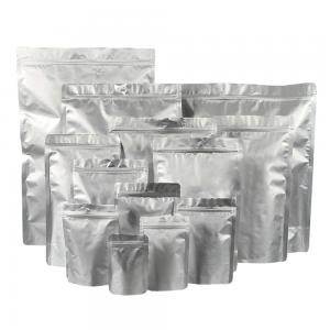 Buy cheap Custom Ready To Ship Spot Stock No Printing Regular Resealable Standup Aluminum Foil Bags For Food product