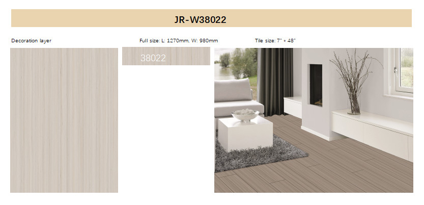 4mm SPC Luxury Vinyl Plank Flooring Termite Proof Stain Resistant GKBM JR-W38022