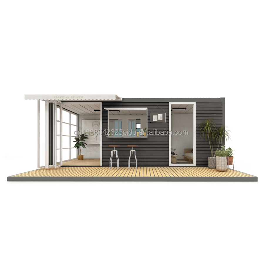 Galvanized Steel Bending Modern Design Prefabricated House for Shipping Container Sandwich Panel Modular Shop Apartment