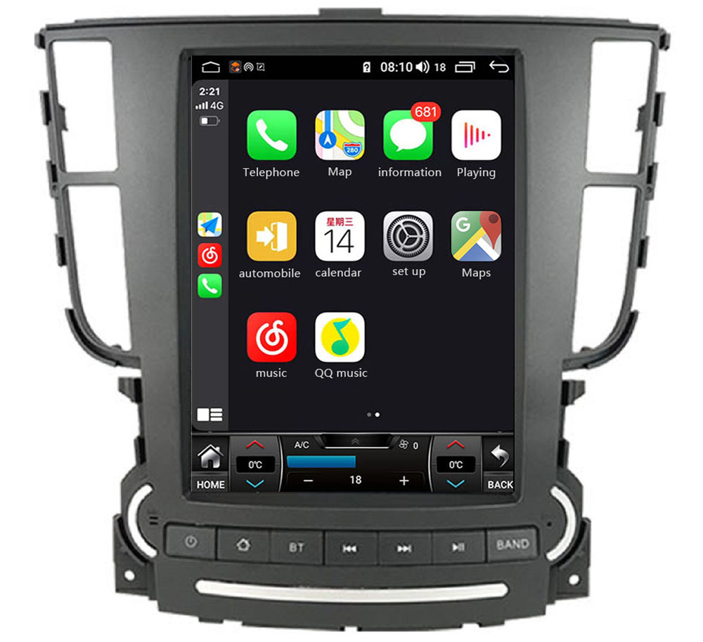 Ouchuangbo car radio stereo gps for Acura TL 2004-2008 tape recorder navi android 11