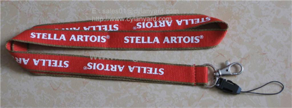Woven frame polyester lanyards