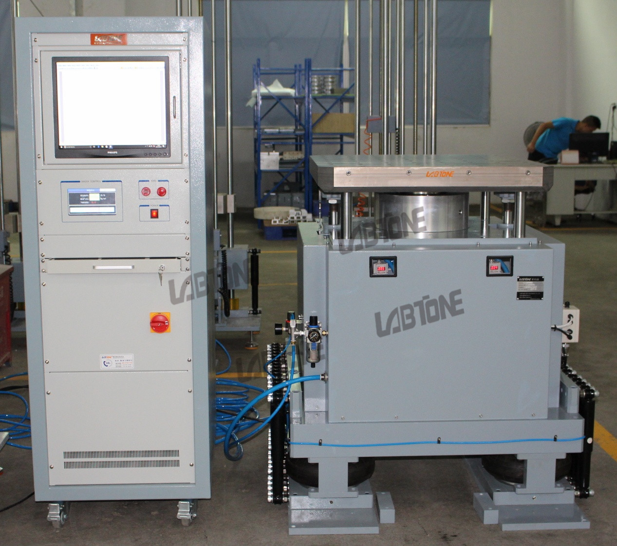 High Efficient Bump Test Equipment , Vibration Bump Test Machine 100kg Payload