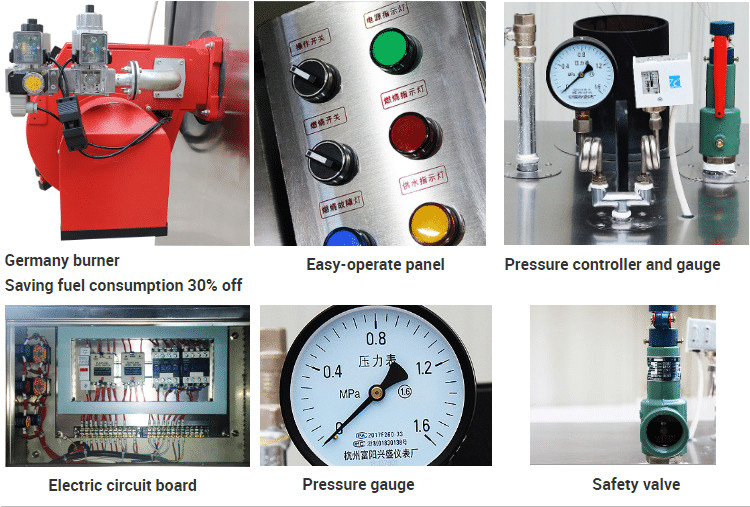 0.7MPa Commercial Oil Fired Steam Boilers 500kg/h For Cooking
