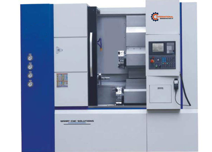 3 Jaw Chuck Full Guard 12 Station CNC Turning Machine