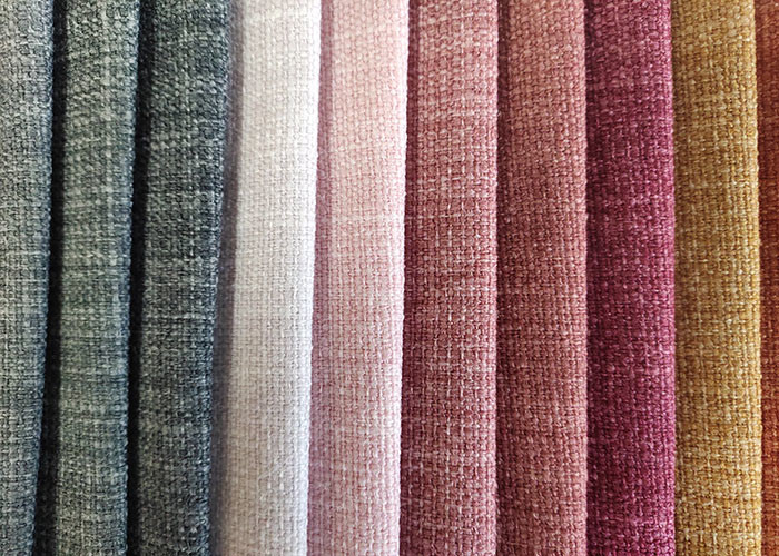 100% polyester fabric linen cotton fabric of many colors for furniture sofa
