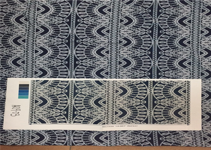 Semi Dull Polyester Woven Fabric , Vanish Patterned Polyester Lycra Fabric