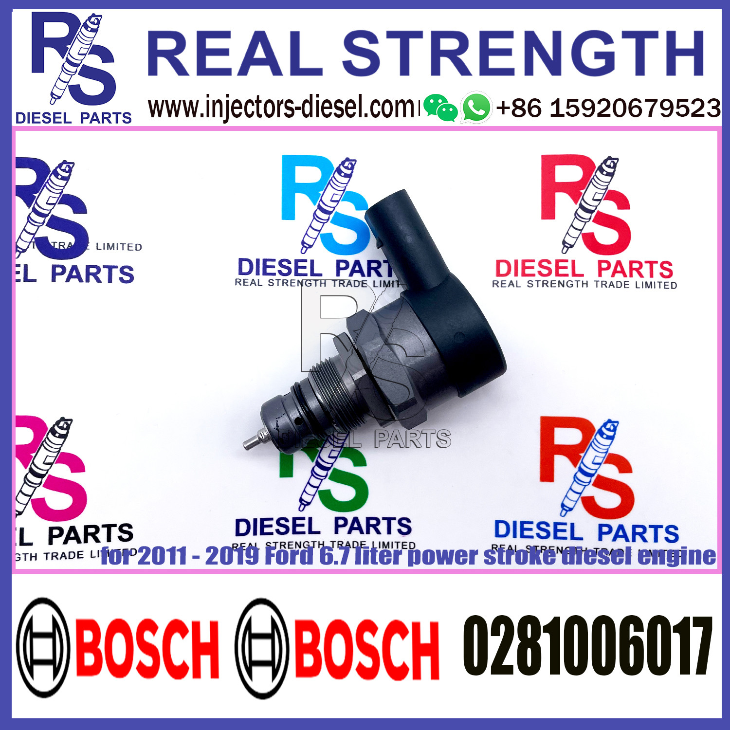 BOSCH Control Valve 0281006017 DRV Regulator Solenoid 0281006017 for CITROEN ,JAGUAR ,FORD ,LAND ROVER ,PEUGEOT