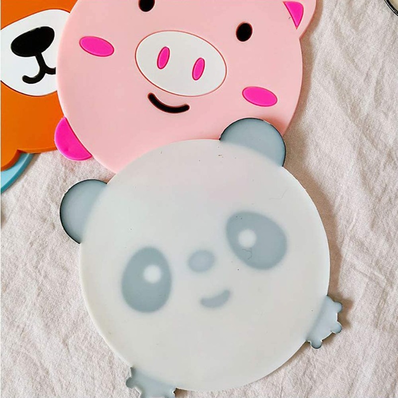 Minglu CM-003 Cute animal Round Drink Coasters  Cup Mats Coffee Mug Bar Coasters for for office, restaurant, home, or bars