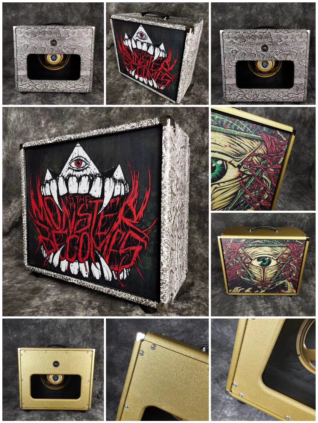 Custom Grand Guitar Bass Amplifier Speaker Cabinet with Kinds Tolex and Speaker Option