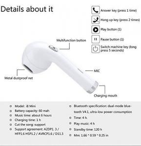 Buy cheap 180 degree Rotatable TWS i8 mini Wireless headphonehes bluetooth headset for samsung xiomi earphone headphones 3D fone d product