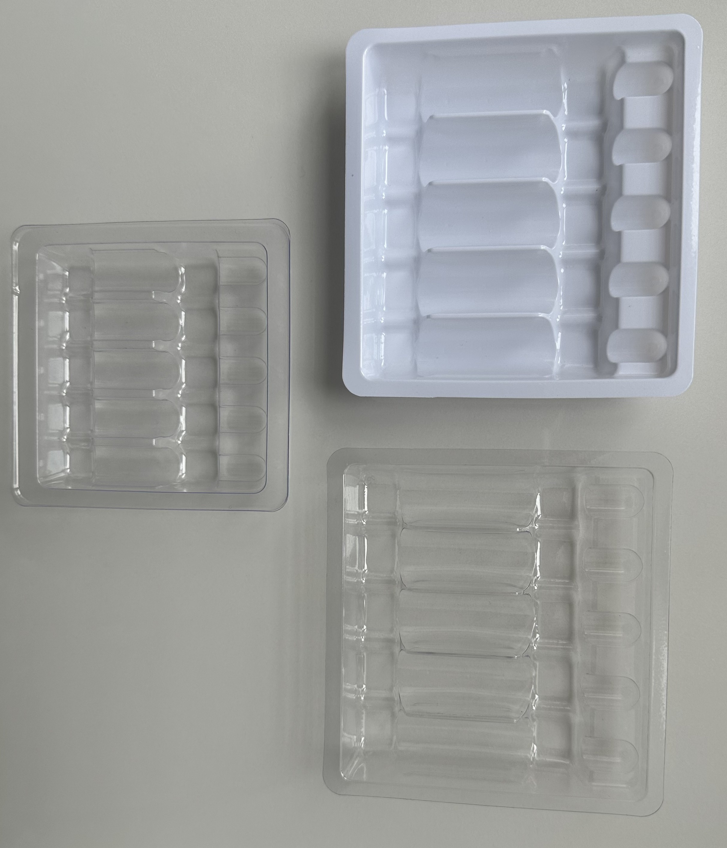 Customized PET Ampoule Tray 1ml~10ml PET Ampoule Water Injection Tray
