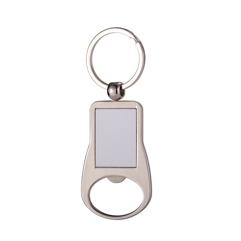 Decorative Sublimation Metal Keyrings With Bottle Opener European And American Style