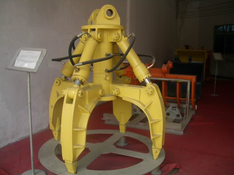 Universal Tuck Excavator Hydraulic Orange Grapple for Scraping Komatsus' Scrap Needs