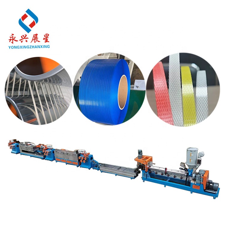 PP Strap Making Machine for PP/PET Packing Strap Production in Single Twin Screw 8 Straps Manufacturing Plan