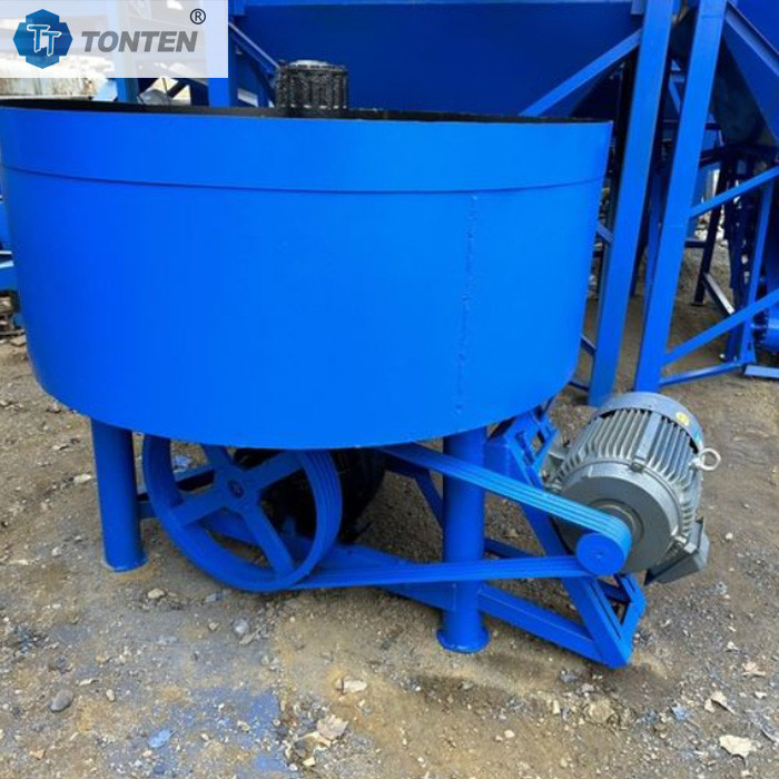 Tonten Pan Mixer In Construction Concrete Production Fast Mixing Uniform Mixture